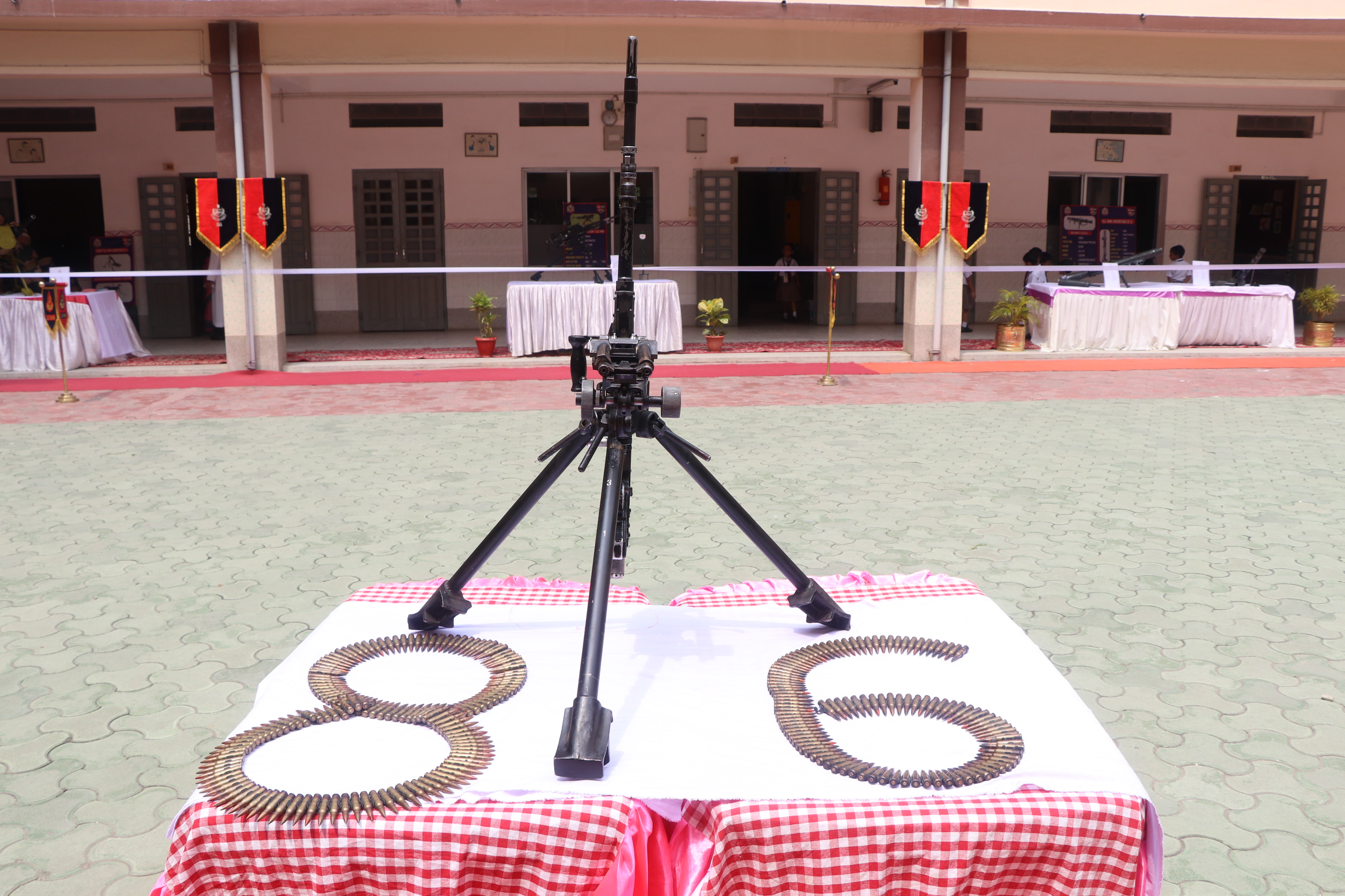 THE WEAPON EXHIBITION BY 86 BN BSF SOUTH BENGAL FRONTIER 